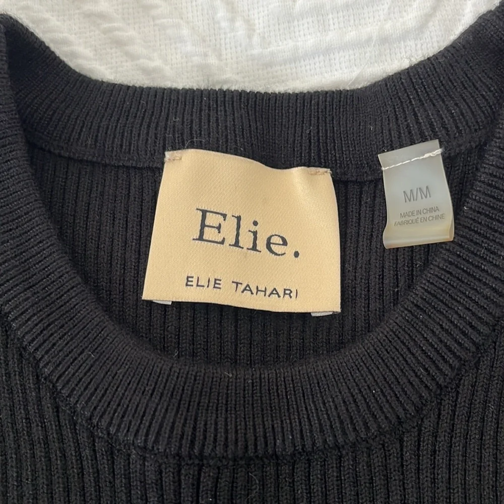 Puff Short Sleeve Sweater with diamond pattern - Picture 3 of 4